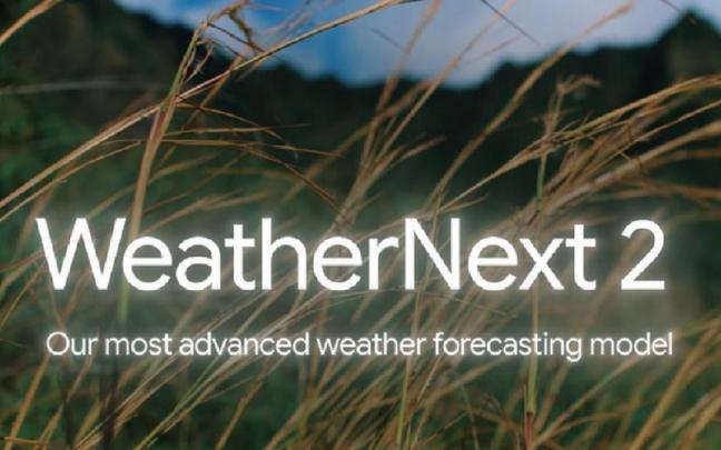 WeatherNext2, el nuevo sistema de pronóstico del tiempo de Google.