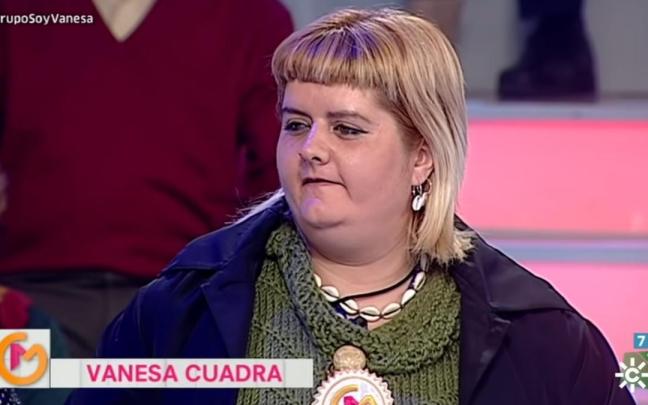 Vanesa, cuando acudió como invitada a un programa de televisión. / Canal Sur Vanesa, cuando acudió como invitada a un programa de televisión.