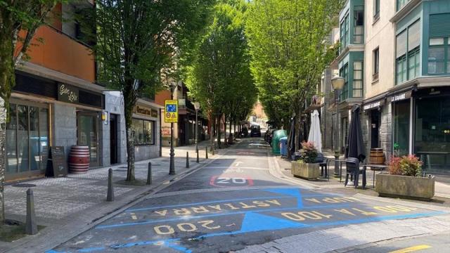 Punto en el que se cerrará Kale Nagusia / N.G. Punto en el que se cerrará Kale Nagusia