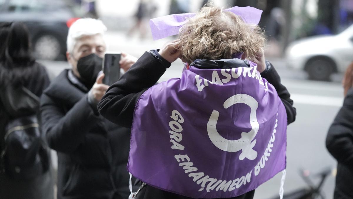 Imagen de archivo de una manifestación feminista en Bilbao