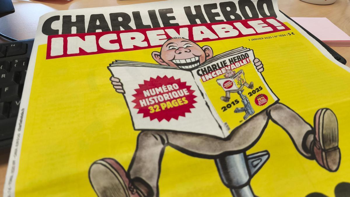 Imagen de una portada de la revista francesa Charlie Hebdo