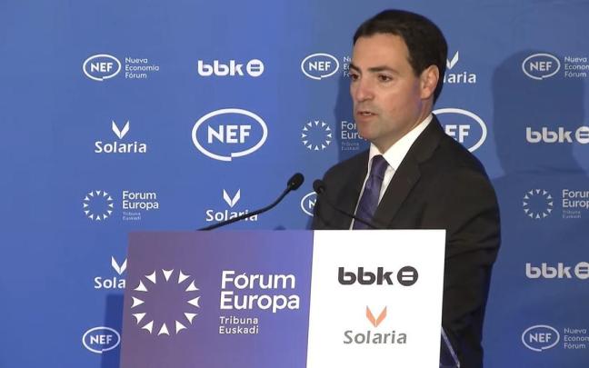 Pradales, en el desayuno de Fórum Europa.