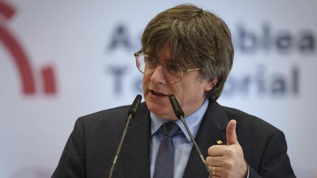 Carles Puigdemont, en el acto del Consell per la República