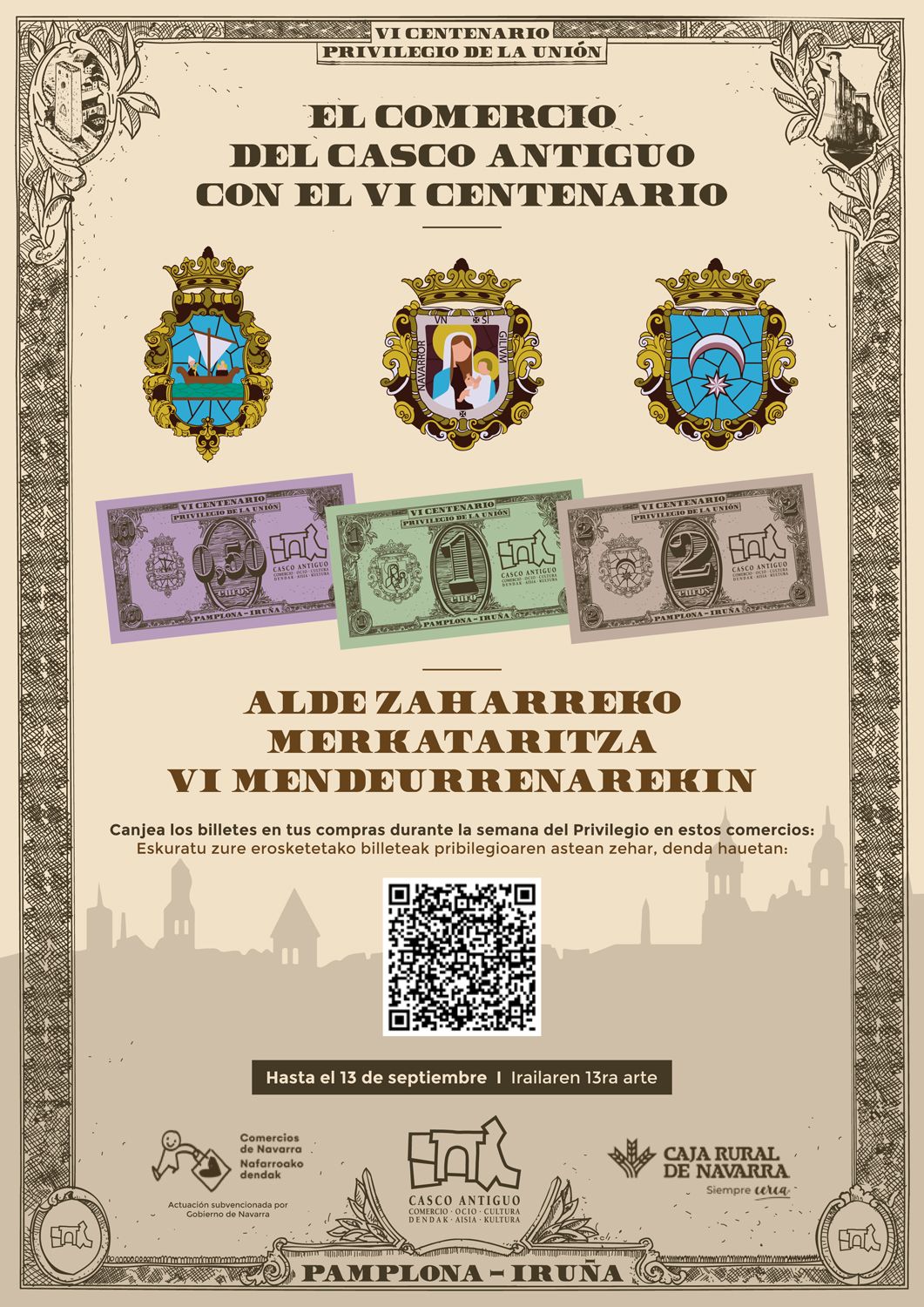 Cartel de la campaña en homenaje al Privilegio de la Unión.