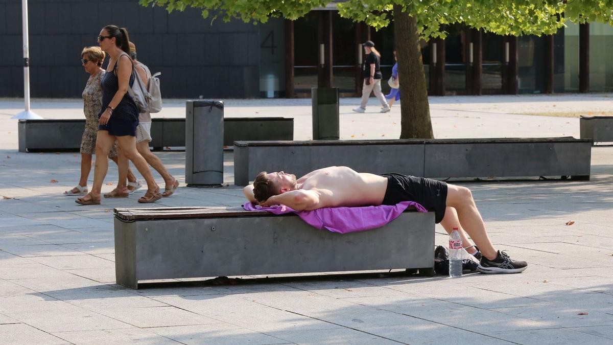 Calor en Pamplona