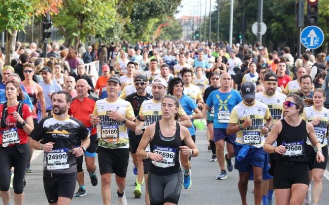 Corredores en la Behobia.