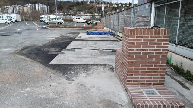 Parking de autocaravanas de Hernani.