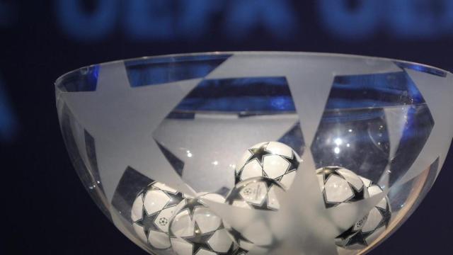 Un bombo en un sorteo de la Champions League. Foto: UEFA
