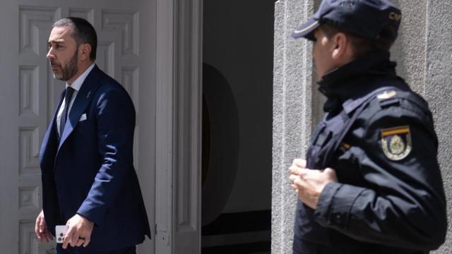 El empresario Víctor de Aldama, a su salida del Tribunal Supremo.