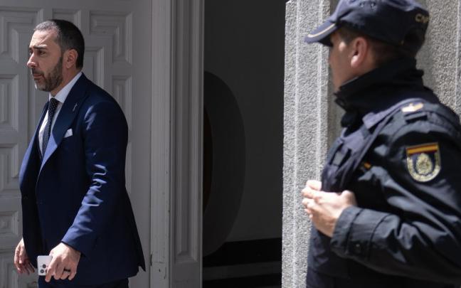 El empresario Víctor de Aldama, a su salida del Tribunal Supremo.