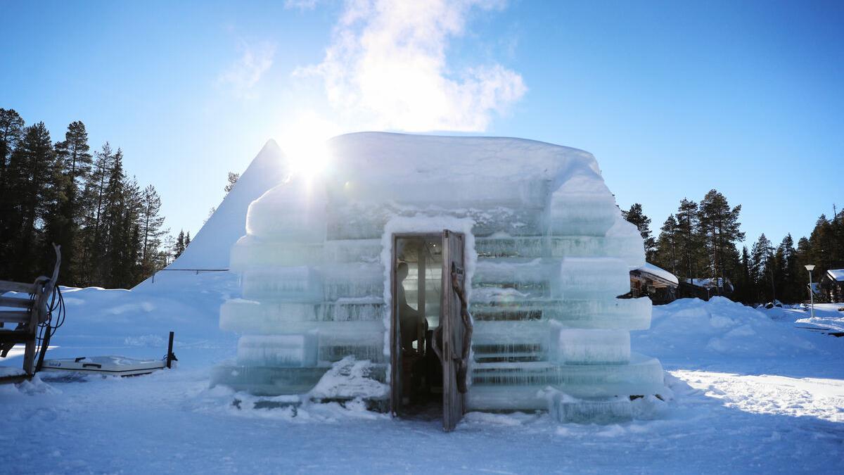 Sauna de hielo en Ruka-Kuusamo.