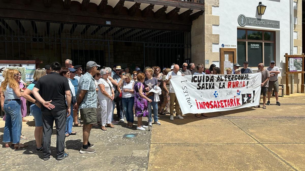 Concentración de este miercoles en Villanueva de Valdegovía