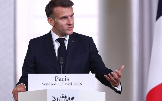 Macron, durante una comparecencia reciente.