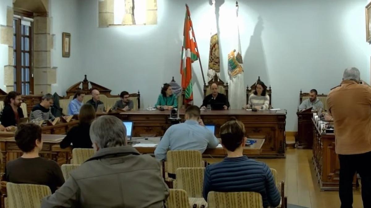 Imagen del último pleno celebrado en Hondarribia.