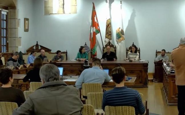 Imagen del último pleno celebrado en Hondarribia.