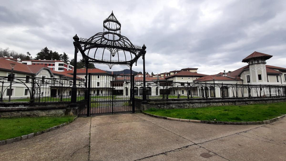 Parte del conjunto de edificios que configuran el Palacio Lamuza en Laudio