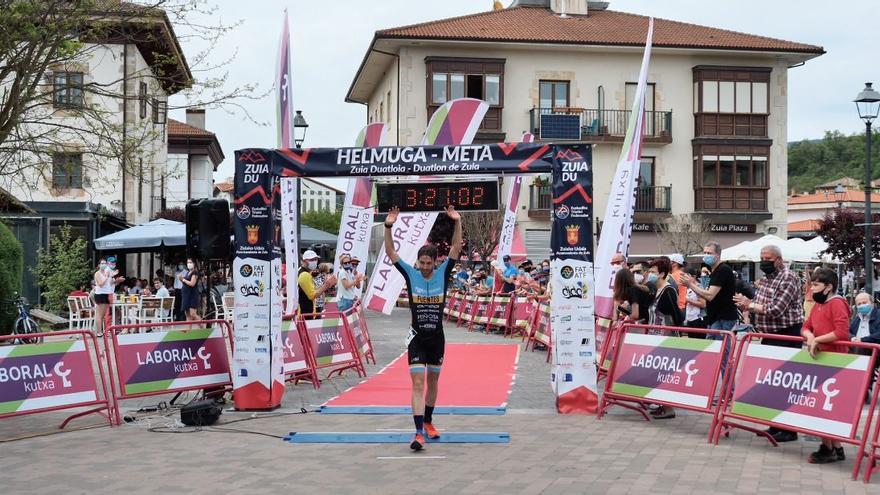 Gonzalo Fuentes, ganador del Duatlón de Zuia en 2021