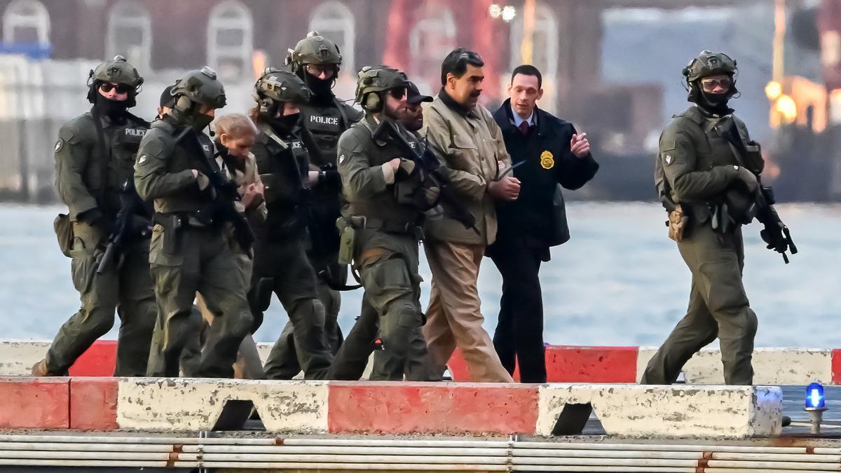 Nicolás Maduro, tras su arresto.