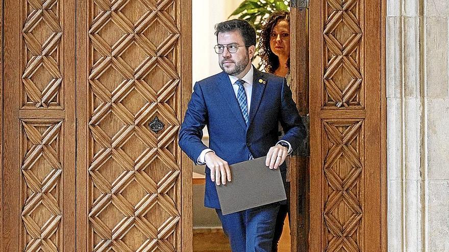 El president de la Generalitat, Pere Aragonés, de ERC.