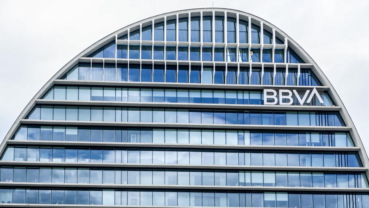 Fachada de la sede de BBVA
