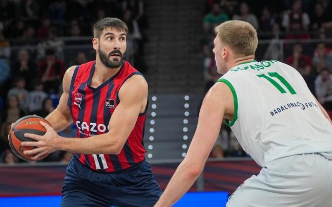 Dani Díez, durante el partido entre el Baskonia y el Joventut en el Buesa Arena Dani Díez, durante el partido entre el Baskonia y el Joventut en el Buesa Arena