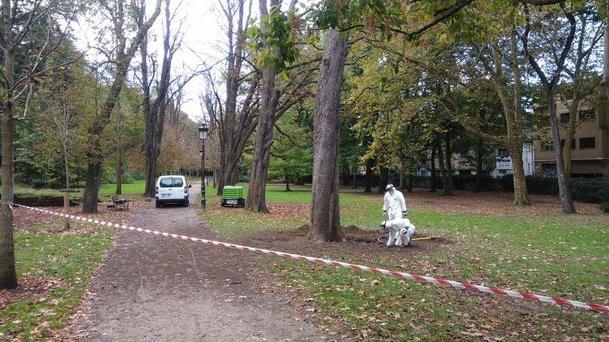 Parque de Cristina Enea, donde ocurrieron los hechos el domingo pasado