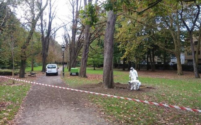 Parque de Cristina Enea, donde ocurrieron los hechos el domingo pasado