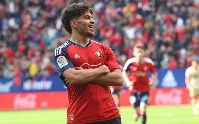 Abde celebra un gol esta temporada.