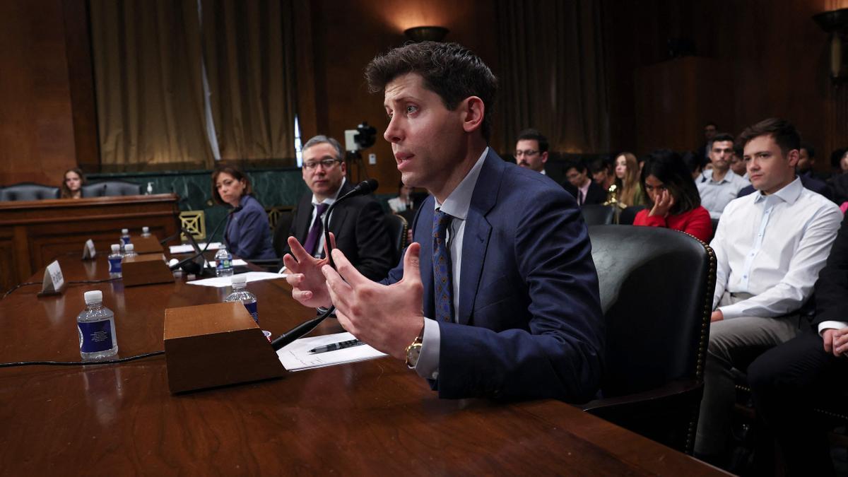 El creador de ChatGPT, Sam Altman, durante su comparecencia ante un subcomité del Senado de EEUU.