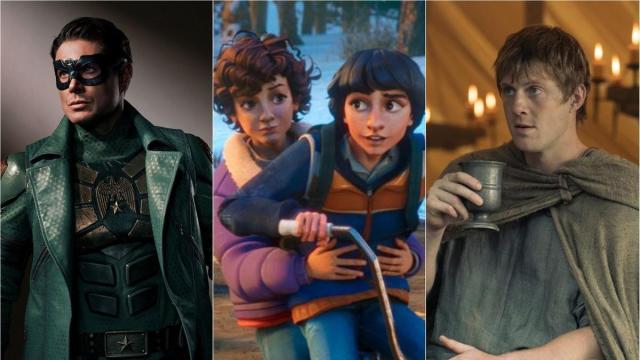 Imágenes de 'Vought rising', 'Stranger Things: Relatos del 85' y 'El caballero de los Siete Reinos'.