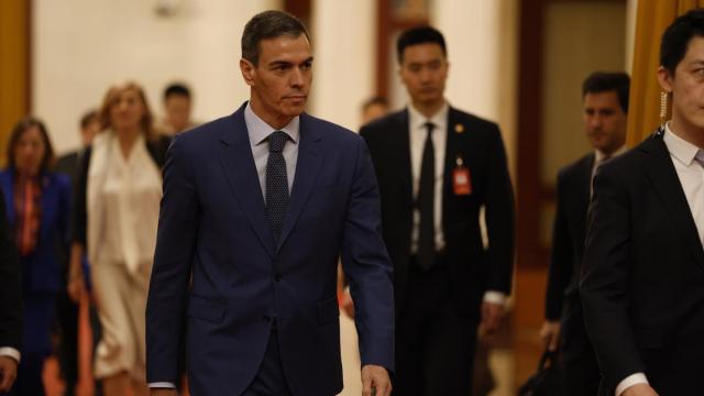 El presidente del Gobierno español, Pedro Sánchez, en Pekín.