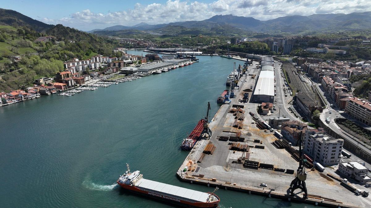 Vista panorámica del puerto de Pasaia, uno de los puntos de salida de las exportaciones vascas.