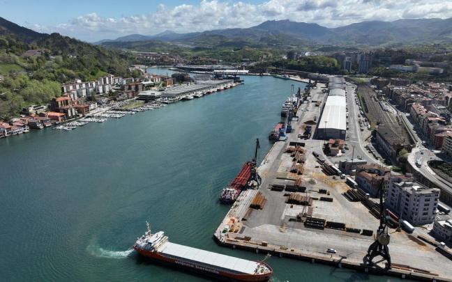 Vista panorámica del puerto de Pasaia, uno de los puntos de salida de las exportaciones vascas.