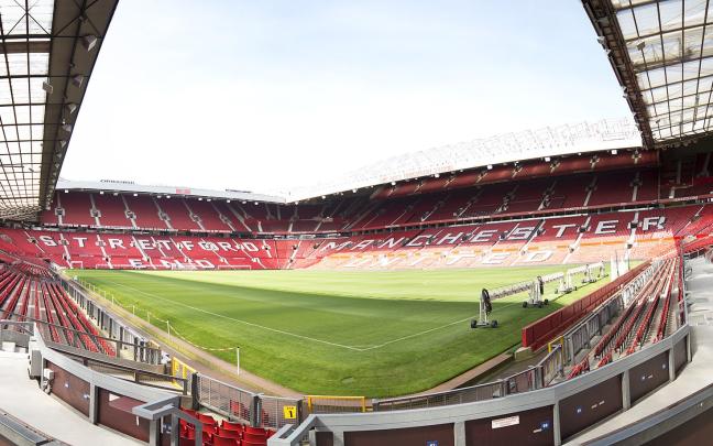Interior del estadio del Manchester United, Old Trafford. WIKIPEDIA Interior del estadio del Manchester United, Old Trafford. WIKIPEDIA
