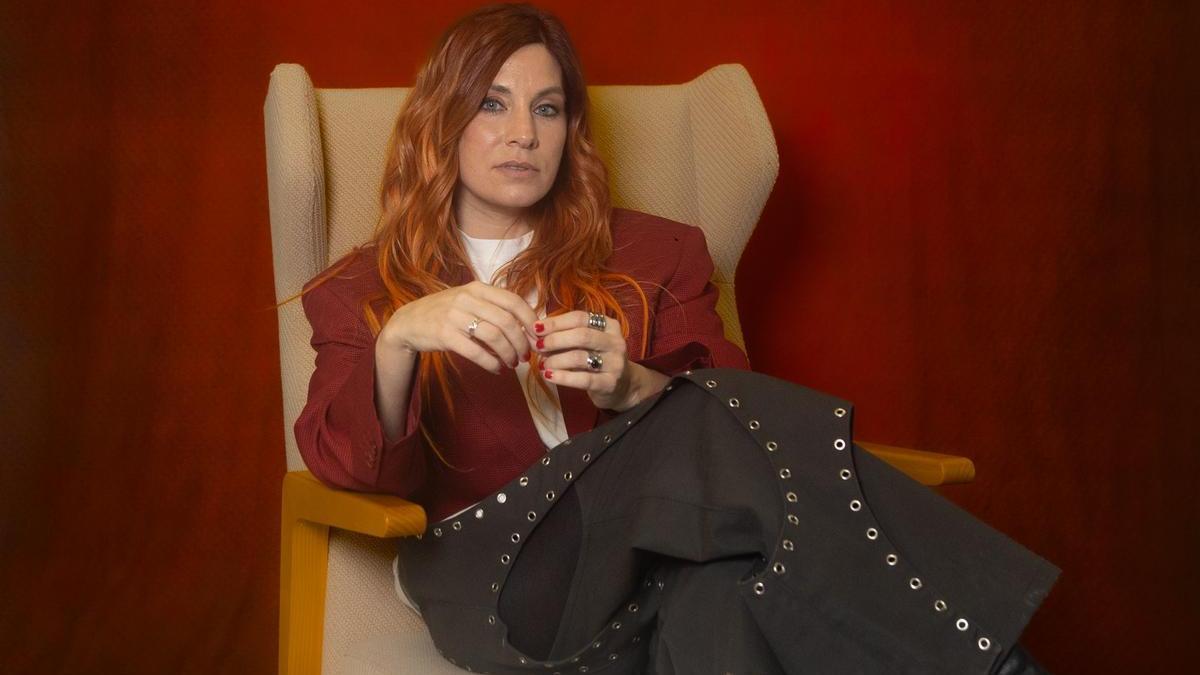 La cantante Leire Martínez en las oficinas de Sony Music