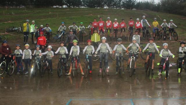 La canteria oñatiarra el lunes durante la presentación oficial del nuevo circuito de entrenamiento.