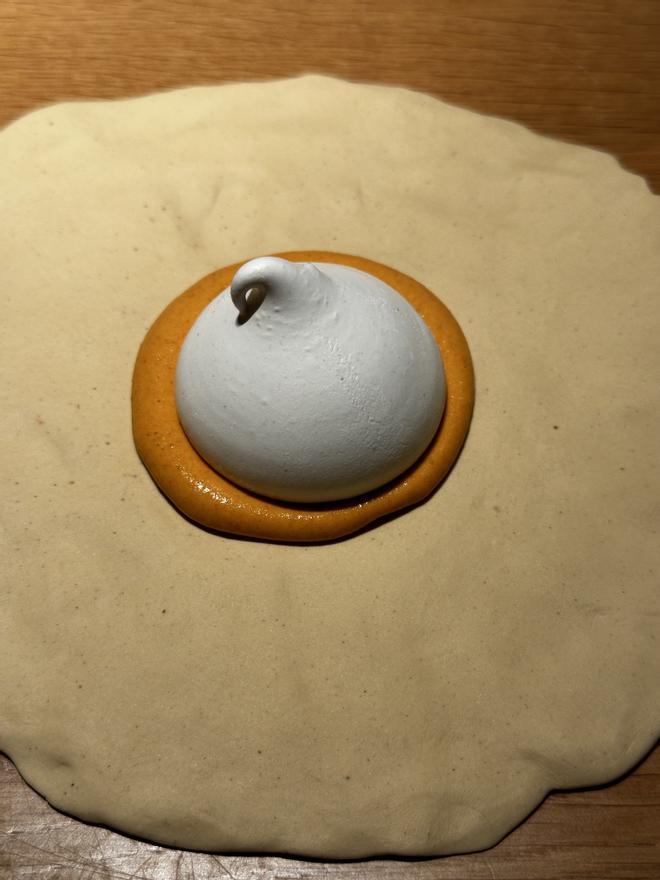 Bakea apuesta por esta combinacion de merengue y chorizo.