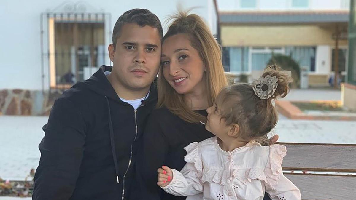 Michu junto a su hija y José Fernando.