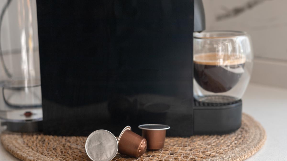 Cafetera de cápsulas.
