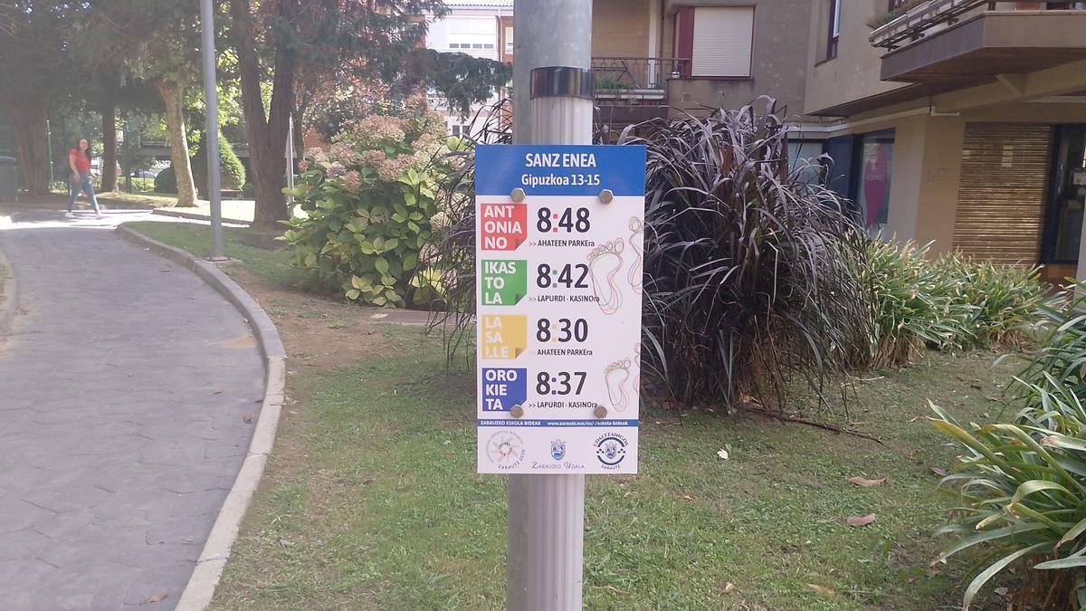 Caminos Escolares para facilitar el itinerario de los niños y niñas a los centros escolares.