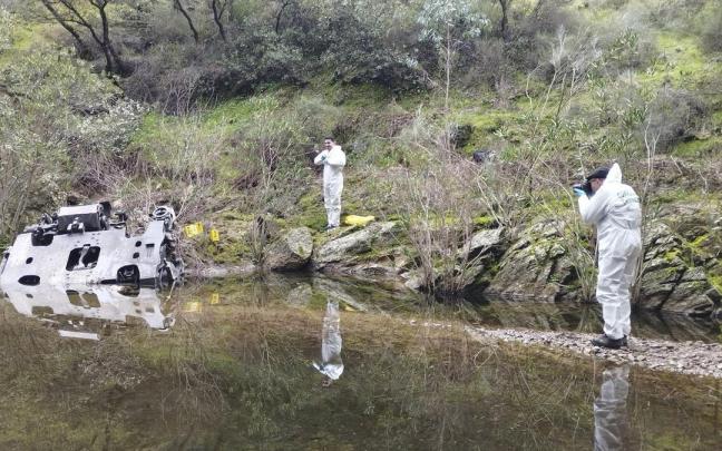 La Guardia Civil investiga la pieza del eje de un tren encontrada cerca del lugar del accidente ferroviario de Adamuz