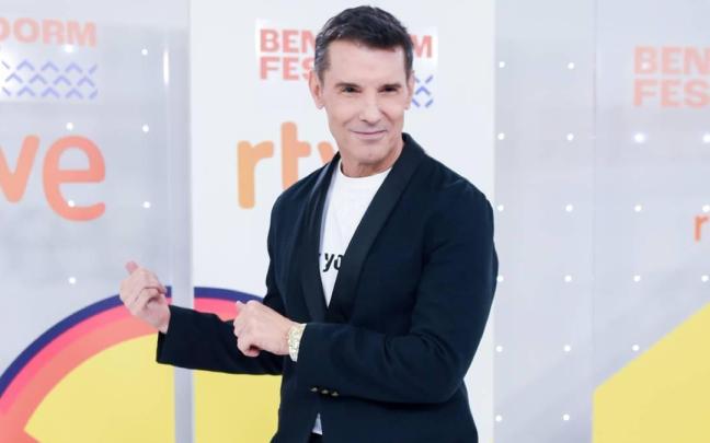Jesús Vázquez durante la presentación del 'Benidorm Fest'