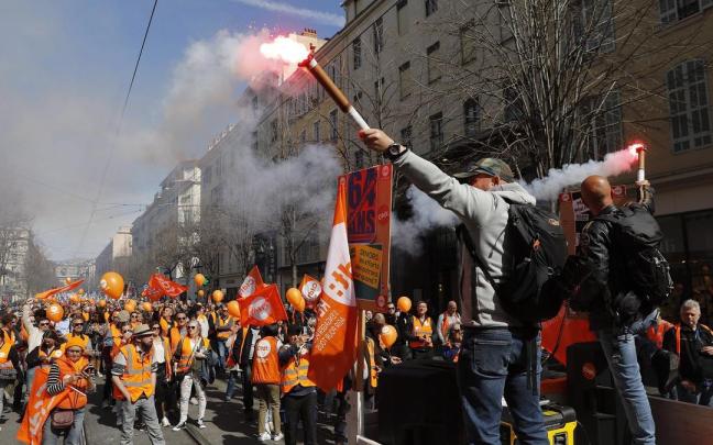 Décima jornada de movilizaciones en Francia contra la reforma de las pensiones