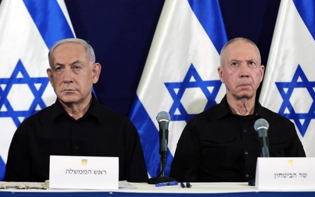 El primer ministro de Israel, Benjamin Netanyahu, y el exministro de Defensa Yoav Gallant en una imagen de archivo.