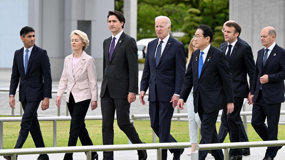 Inicio de la cumbre del G7 en Hiroshima.