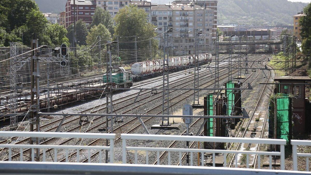 Entramado viario a su paso por Irun