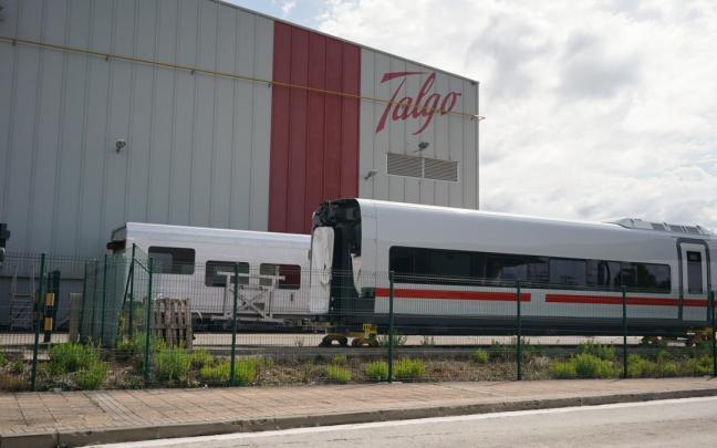 Fachada de la planta de Talgo en Rivabellosa.