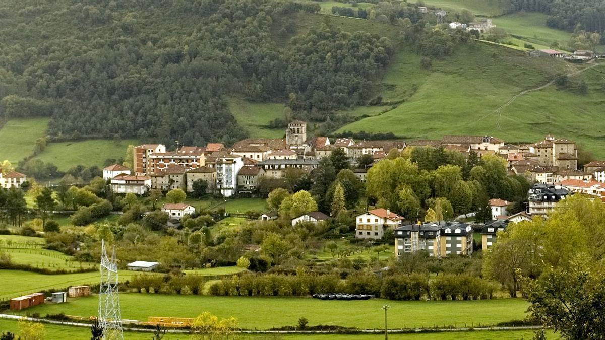 Vista panorámica de Artziniega.