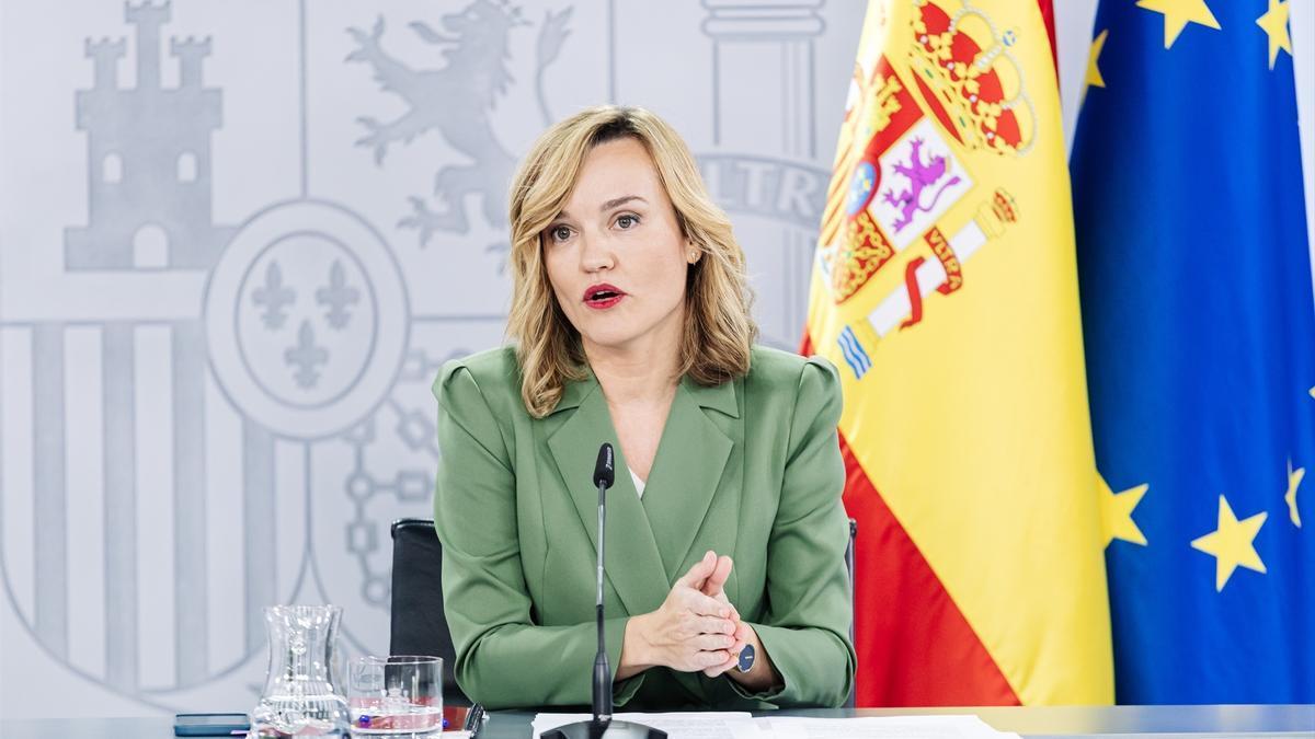 La portavoz del Gobierno español y ministra de Educación, Pilar Alegría.