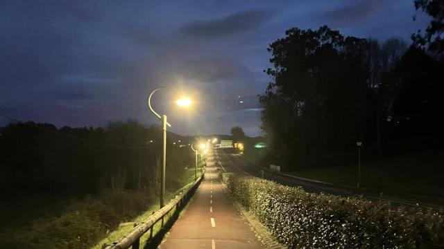 También se ha mejorado la iluminación del bidegorri